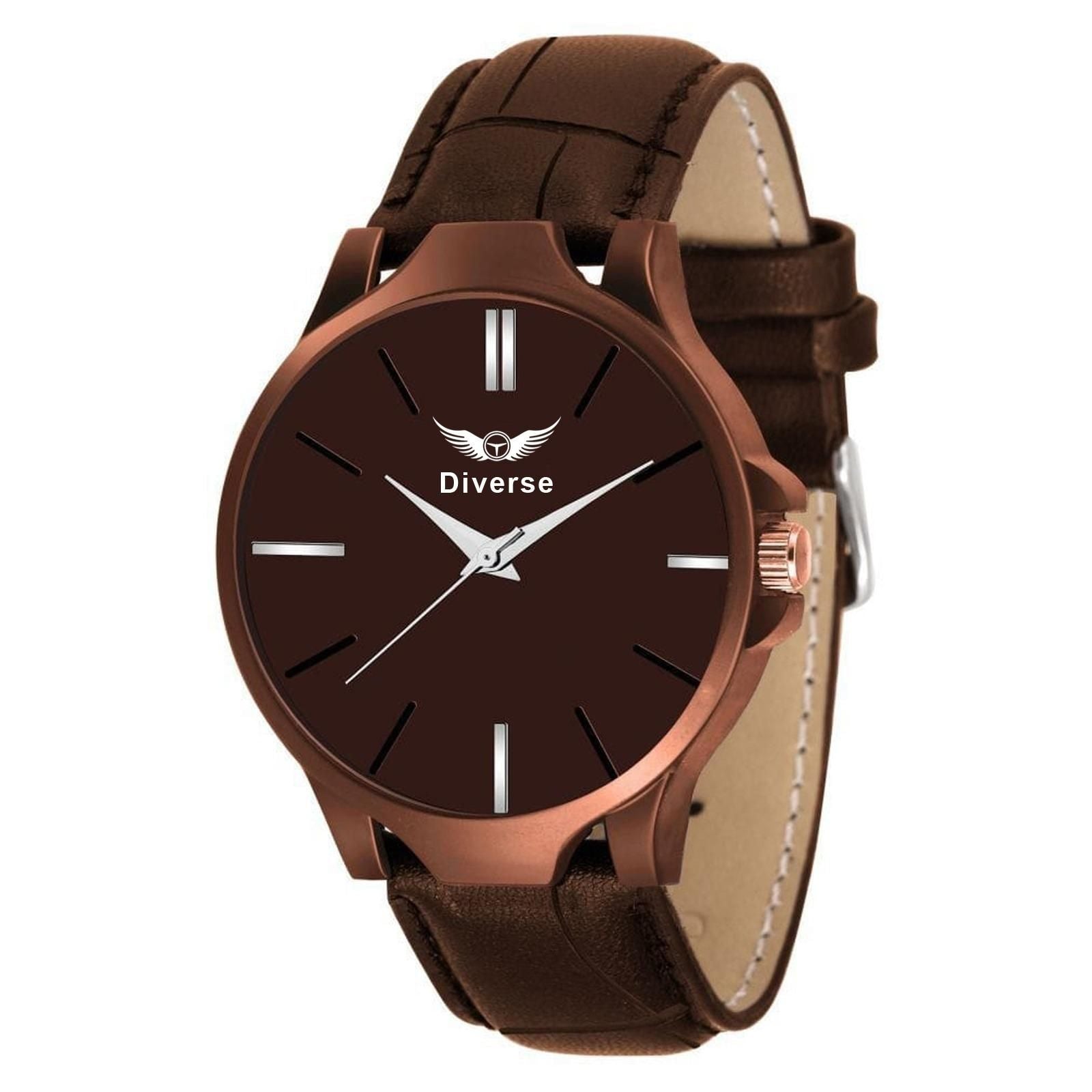 BD Men's Analog Leather Watch - Nexivo