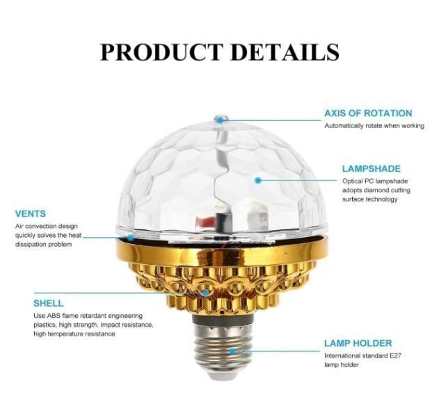 BD Rotating Magic Ball Light with Lamp Holder Set - Nexivo