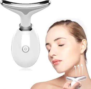 Beauty Facial Massager, 7 Color Wavy Acne Beauty Microcurrent Facial Device Skin Firming for Face Neck Beauty Device, - NexivoEdge