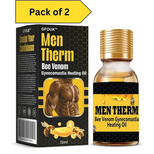 Bee venom Gynecomastia Heating Oil 15 ml (Pack of 2) - Nexivo