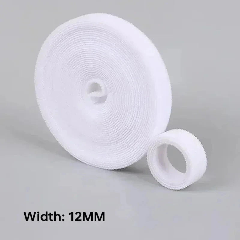 Wholesale 2/5M/Roll 12mm Width Cable Organizer USB Cable Winder Management nylon Free Cut Ties Mouse earphone Cord cable ties NexivoEdge