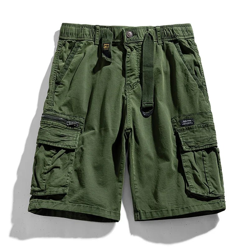 CAAYU Summer Mens Cargo Tactical Short Pants Multi - pocket Shorts Men Oversize Clothing Casual Fashion Jogger Outdoor Khaki Pants - NexivoEdge