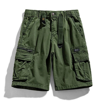 CAAYU Summer Mens Cargo Tactical Short Pants Multi - pocket Shorts Men Oversize Clothing Casual Fashion Jogger Outdoor Khaki Pants - NexivoEdge