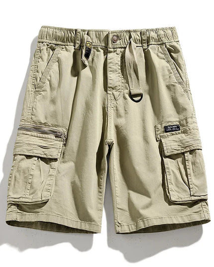 CAAYU Summer Mens Cargo Tactical Short Pants Multi-pocket Shorts Men Oversize Clothing Casual Fashion Jogger Outdoor Khaki Pants NexivoEdge