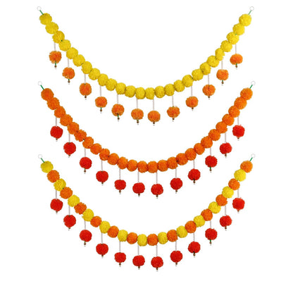 Diwali French Marigold Halloween Day Of The Dead Wedding Flower Strip NexivoEdge