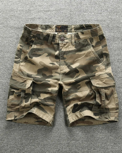 Camouflage Cargo Shorts for Men Summer Casual Shorts Mens Brand Short Pants Multi-pocket Outdoor Clothing Cargo Pants Man NexivoEdge