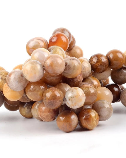 4-12mm Natural Chrysanthemum Onyx Round Loose Beads for Jewelry Making DIY Bracelet Necklace Accessories 15inches NexivoEdge