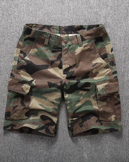 Camouflage Cargo Shorts for Men Summer Casual Shorts Mens Brand Short Pants Multi-pocket Outdoor Clothing Cargo Pants Man NexivoEdge