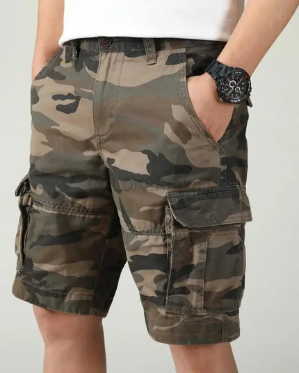 Camouflage Cargo Shorts for Men Summer Casual Shorts Mens Brand Short Pants Multi-pocket Outdoor Clothing Cargo Pants Man NexivoEdge