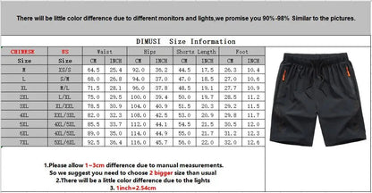 DIMUSI Men's Cargo Shorts Casual Summer Man Elastic Waist Beach Shorts Male Quick Dry Outdoor Breathable Shorts homme Clothing NexivoEdge