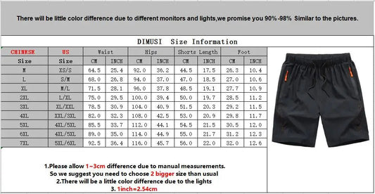 DIMUSI Men's Cargo Shorts Casual Summer Man Elastic Waist Beach Shorts Male Quick Dry Outdoor Breathable Shorts homme Clothing NexivoEdge