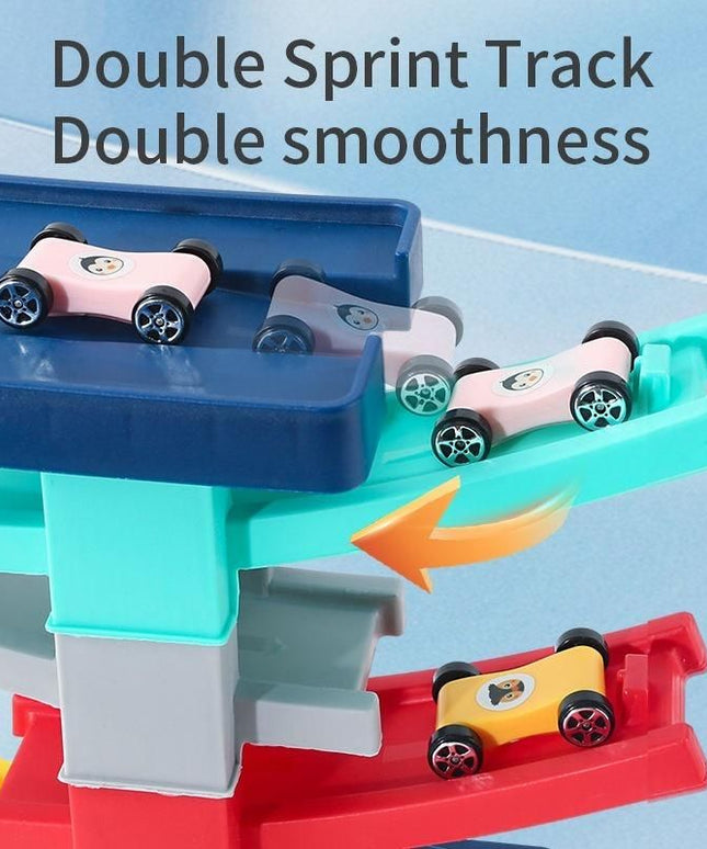 DIY Multilevel Racetrack Glider on Building Block Toys - Nexivo
