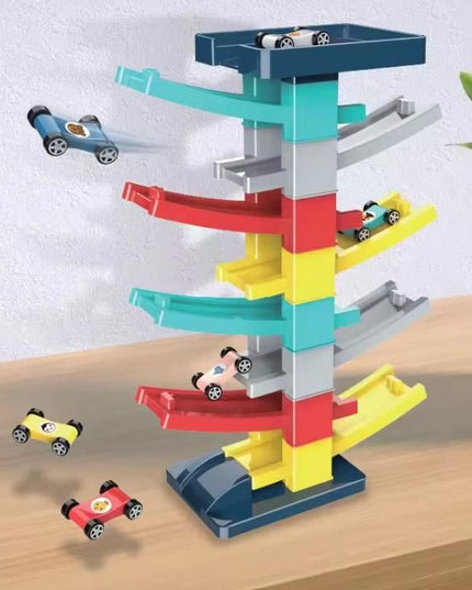 DIY Multilevel Racetrack Glider on Building Block Toys - Nexivo