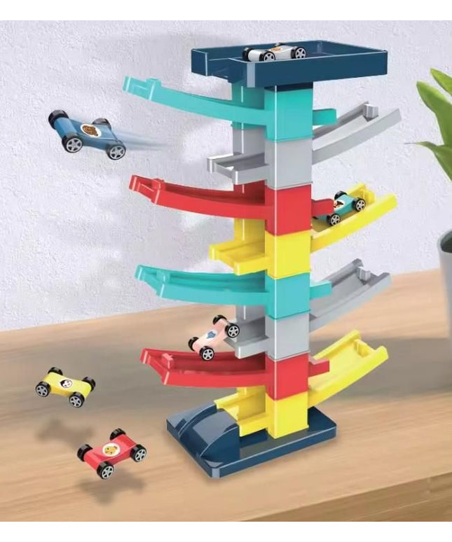 DIY Multilevel Racetrack Glider on Building Block Toys - Nexivo