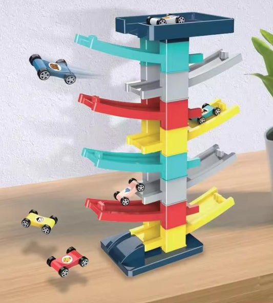 DIY Multilevel Racetrack Glider on Building Block Toys - Nexivo