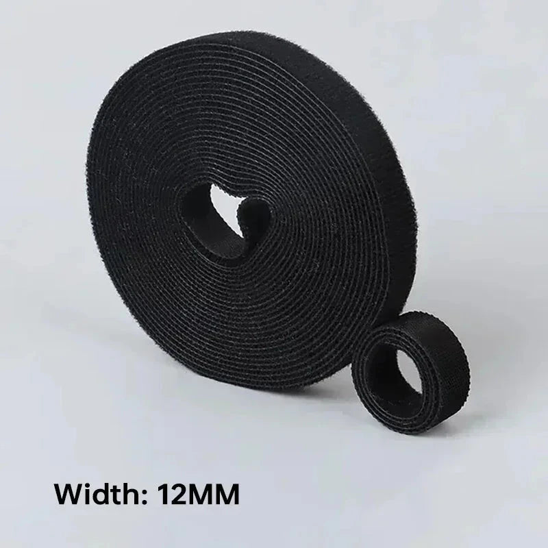 Wholesale 2/5M/Roll 12mm Width Cable Organizer USB Cable Winder Management nylon Free Cut Ties Mouse earphone Cord cable ties NexivoEdge