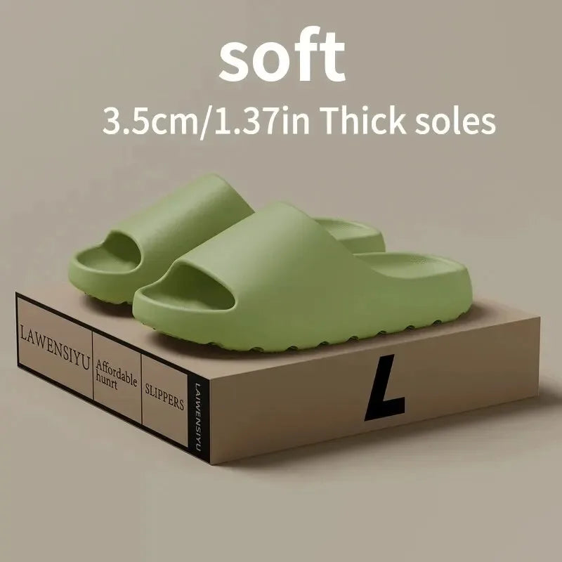 High Quality Super Soft EVA Sole Women Slippers for Men Bathroom Slippers Home Slides Couple Beach Sandals Male Slipper NexivoEdge