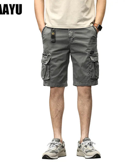 CAAYU Summer Mens Cargo Tactical Short Pants Multi-pocket Shorts Men Oversize Clothing Casual Fashion Jogger Outdoor Khaki Pants NexivoEdge