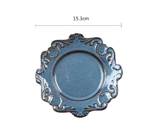 Elegant Baroque Porcelain Dinner Set - NexivoEdge