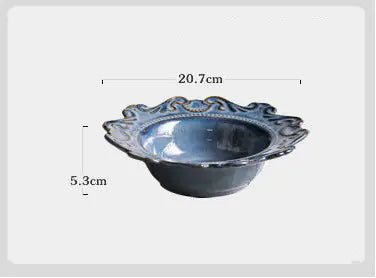 Elegant Baroque Porcelain Dinner Set - NexivoEdge