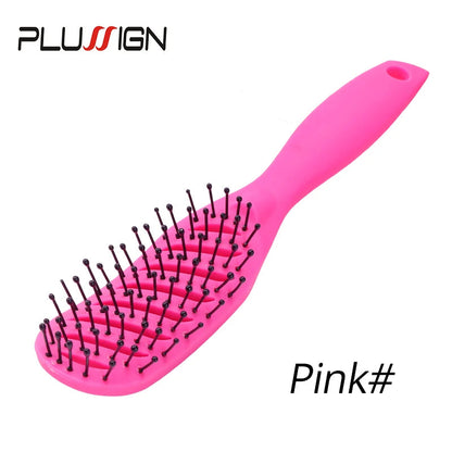 Styling Curly Hair Brush Salon Massager Comb Brush Detangling Drying Brush Anti Static Curved Vent Brush Scalp Massage Comb NexivoEdge