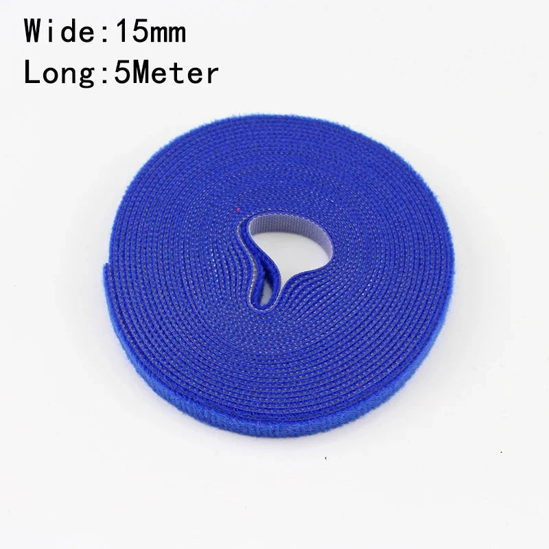 Wholesale 2/5M/Roll 12mm Width Cable Organizer USB Cable Winder Management nylon Free Cut Ties Mouse earphone Cord cable ties NexivoEdge