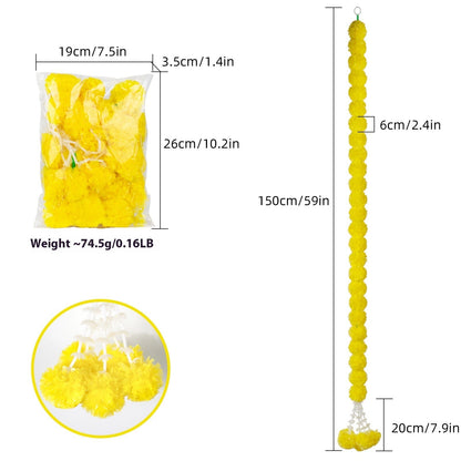 Diwali French Marigold Halloween Day Of The Dead Wedding Flower Strip NexivoEdge