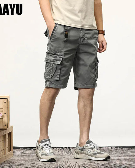 CAAYU Summer Mens Cargo Tactical Short Pants Multi-pocket Shorts Men Oversize Clothing Casual Fashion Jogger Outdoor Khaki Pants NexivoEdge