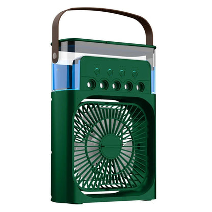 New 3 In 1 Fan AIr Conditioner Household Small Air Cooler LED Night Light Portable Humidifier Air Adjustment Fan Office Home Fan NexivoEdge