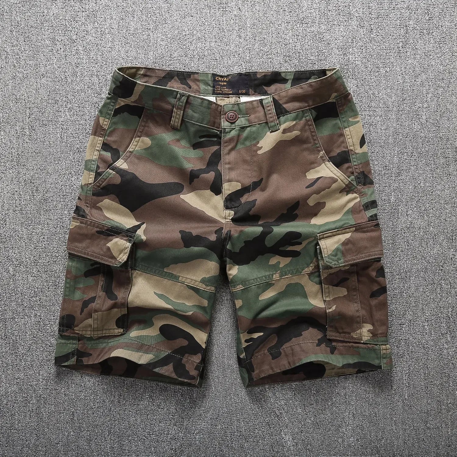 Camouflage Cargo Shorts for Men Summer Casual Shorts Mens Brand Short Pants Multi-pocket Outdoor Clothing Cargo Pants Man NexivoEdge