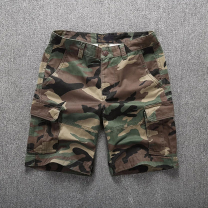 Camouflage Cargo Shorts for Men Summer Casual Shorts Mens Brand Short Pants Multi-pocket Outdoor Clothing Cargo Pants Man NexivoEdge