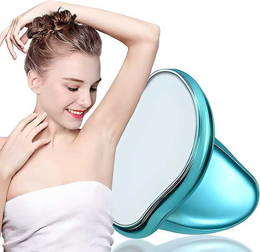 FLETIX Crystal Hair Eraser Stone, Painless Magic Crystal Hair Remover for Women Men, Hair Removal Eraser Exfoliator Tool for Arms Legs Back Bikini Body Any Part (Multicolor) - Nexivo