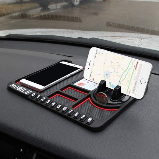 HSR Car Accessories Multifunction Phone GPS Holder Anti - Slip Silicone Pad and Car Mobile Holders for Car Dashboard - Nexivo