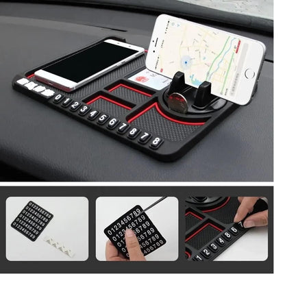 HSR Car Accessories Multifunction Phone GPS Holder Anti - Slip Silicone Pad and Car Mobile Holders for Car Dashboard - Nexivo