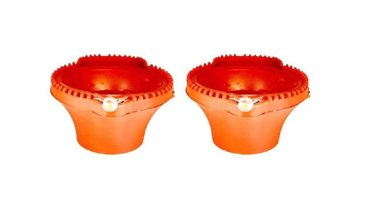 LED Light Water Sensor Diyas Plastic with, Ambient Lights, (Pack of 6/12/18/24) - Nexivo