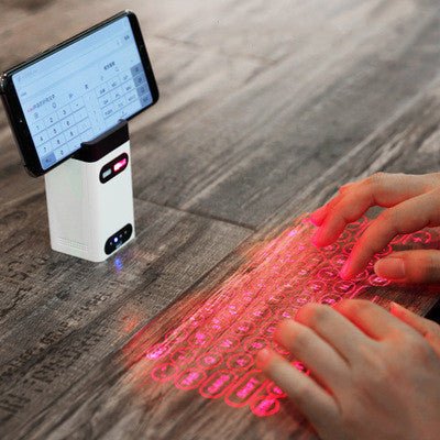 LEING FST Virtual Laser Keyboard Bluetooth Wireless Projector Phone Keyboard For Computer Pad Laptop With Mouse Function - NexivoEdge