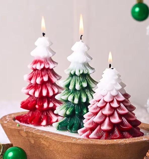 Long Scented Christmas Tree Candle - NexivoEdge