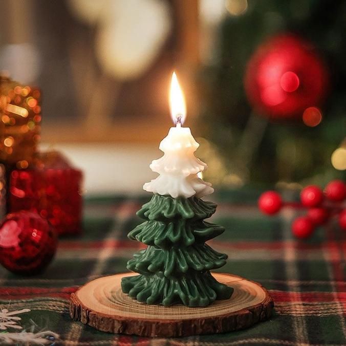 Long Scented Christmas Tree Candle - NexivoEdge