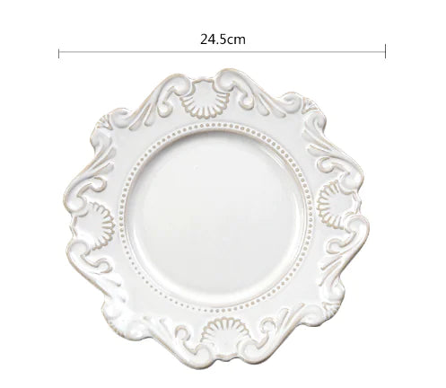 Elegant Baroque Porcelain Dinner Set NexivoEdge