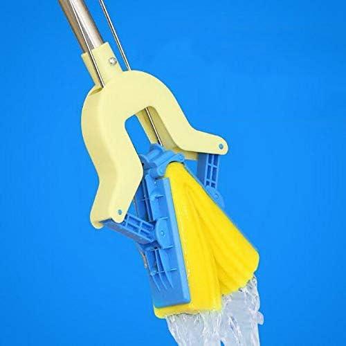 Mop Folding Squeeze Sponge Mop, Stainless Steel Rod - Rubber, Can Expand Cotton Absorbent Mop, Mop Floor Cleaning - NexivoEdge