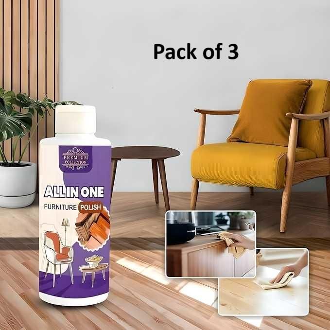 Polish Furniture Cleaner Shiner Floor Coating Paint Wood 100ML (Pack of 3) - NexivoEdge