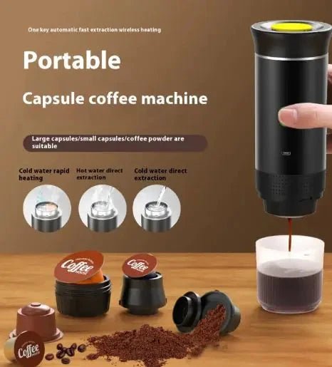 Portable Electric Coffee Machine - Fresh Espresso Anywhere - NexivoEdge