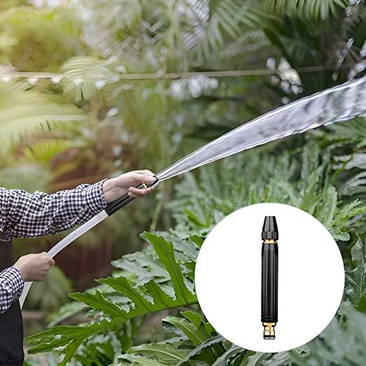 Portable High Pressure Washing Water Nozzle (Black) - Nexivo