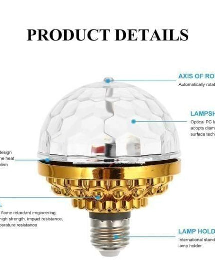 Rotating Magic Ball Light with Lamp Holder Set - Nexivo