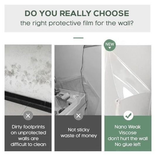 Self - Adhesive Transparent Electrostatic Wall Protection Film Buy 1 Get 1 Free - Nexivo