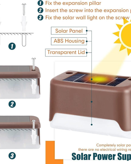 Solar Deck Lights Outdoor - Nexivo