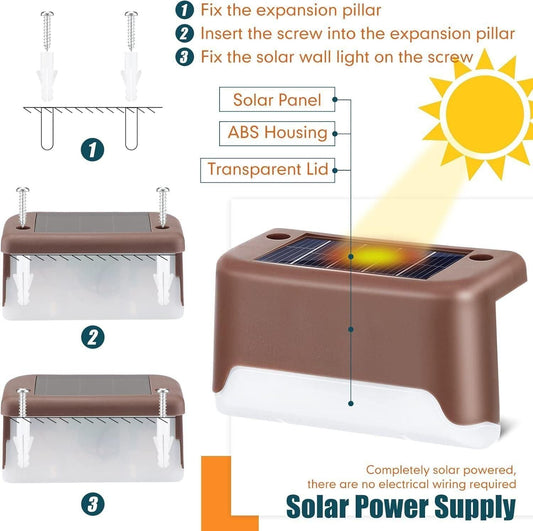 Solar Deck Lights Outdoor - Nexivo