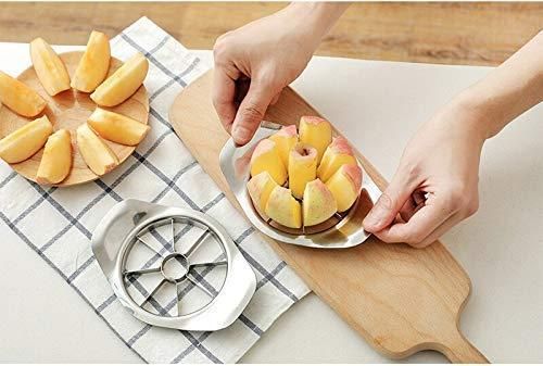 Stainless Steel Apple Fruit Cutter with 8 Blades - Nexivo