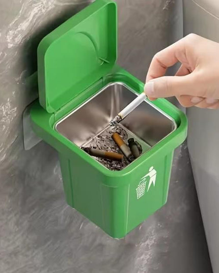 Stainless Steel Multipurpose Use Mini Dustbin & Ashtray - Nexivo
