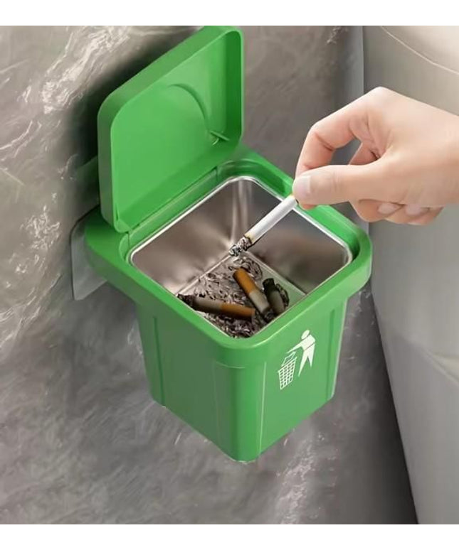 Stainless Steel Multipurpose Use Mini Dustbin & Ashtray - Nexivo